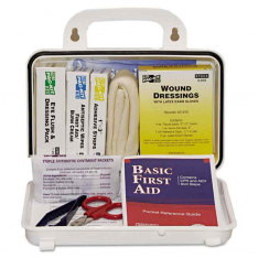 FIRST AID ONLY 6410, 10 PERSON PLASTIC FIRST-AID KIT W/EYEWASH